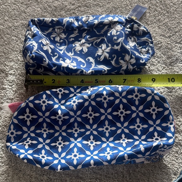 Estee Lauder Handbags - Blue Patterned Cosmetic Bags
